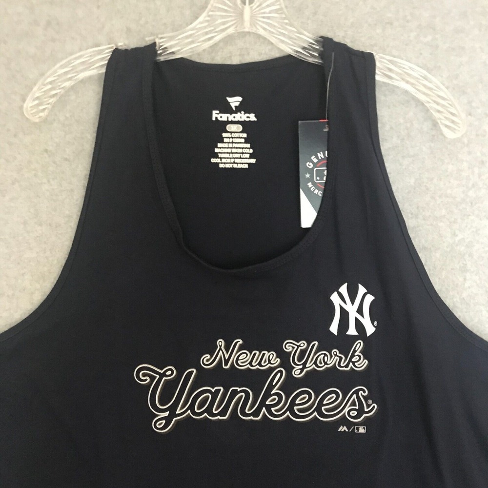 Fanatics New York‎ Yankees Team Tank Top Womens 3X Navy Blue Sleeveless Tee NWT